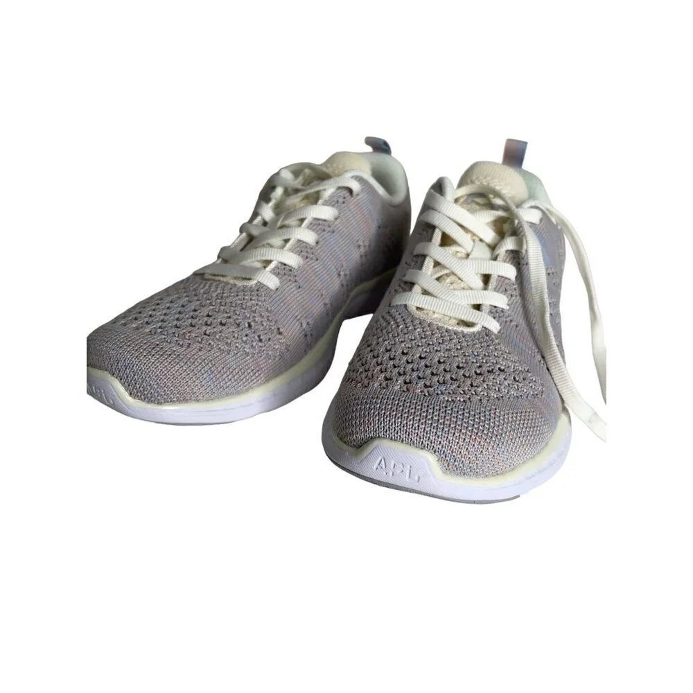 APL Techloom Pro Trainer Sneakers Pastel Multi Pristine White Women's 35 5 New